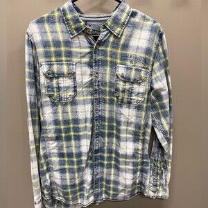 Buffalo Blu Blue and Yellow Plaid Shirt